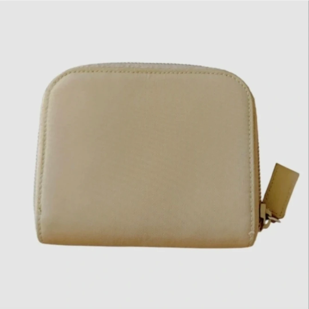 PRADA Cream Nylon Compact Zip Wallet - photo 2