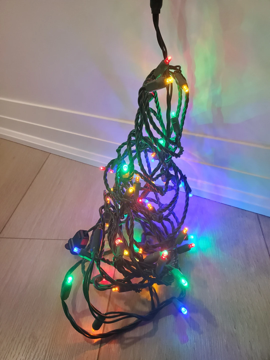 5mm Multicolor LED Christmas string lights - 50 lights - photo 2