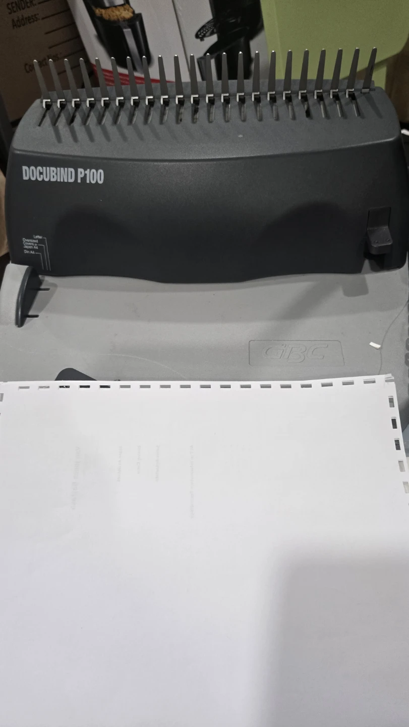 Complete GBC Comb Binding Machine &  Paper Trimmer Kit +Supplies - photo 3