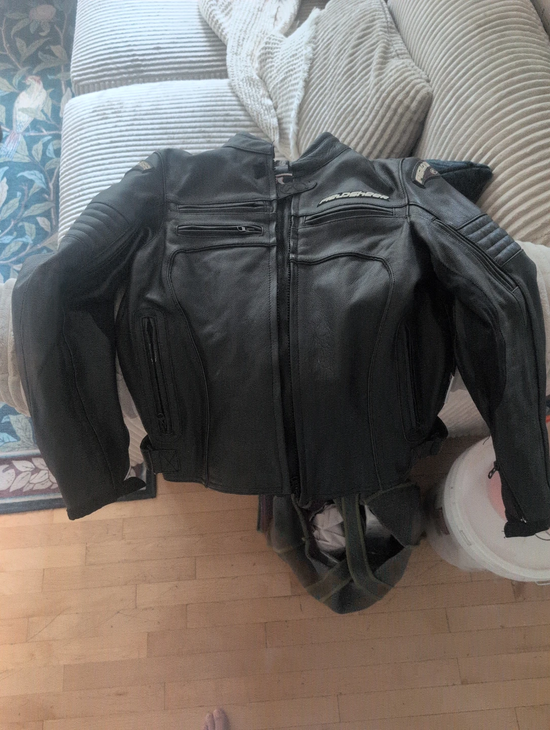 Fieldsheer Motorcycle Leather Jacket with Armour
