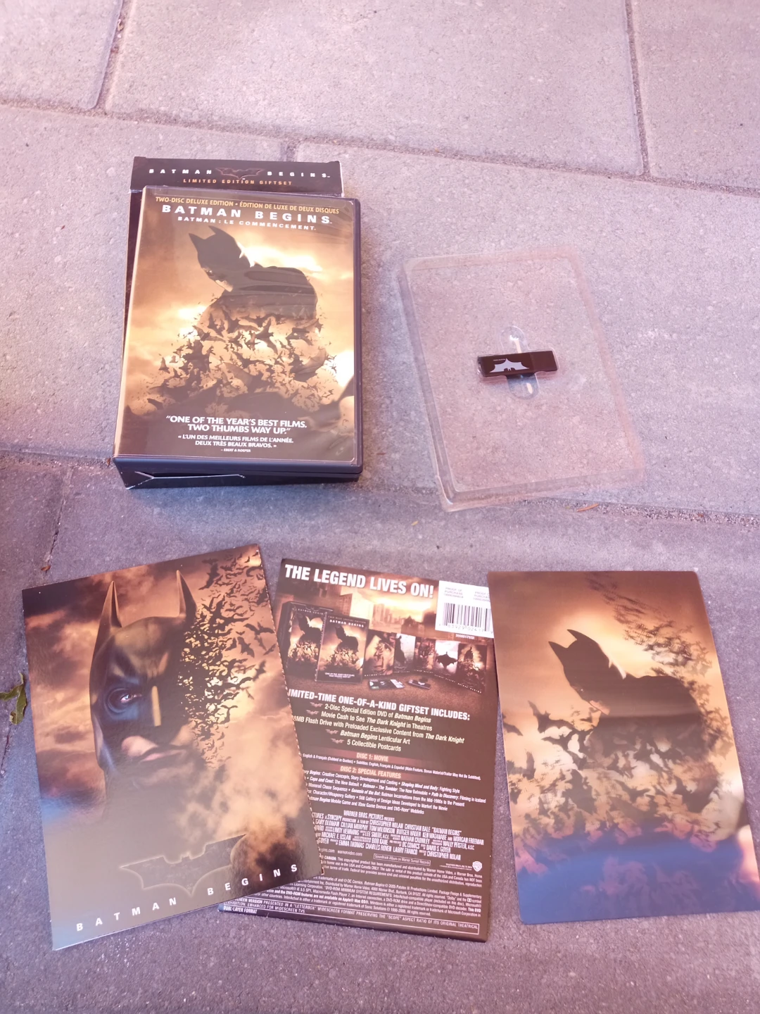 This is the Batman Begins: Limited Edition Giftset DVD box set,