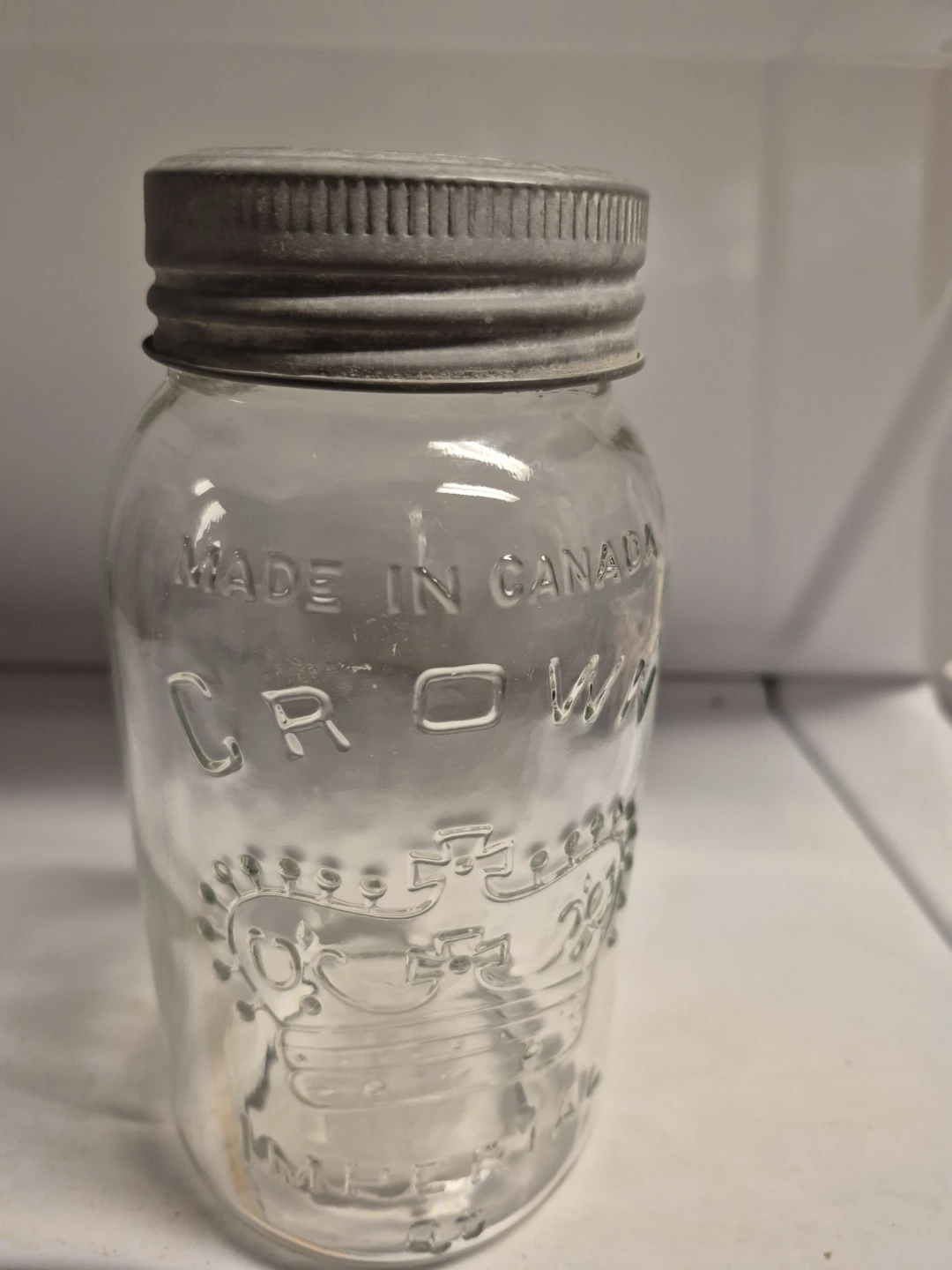CROWN Mason Jar, Imperial  Qt size