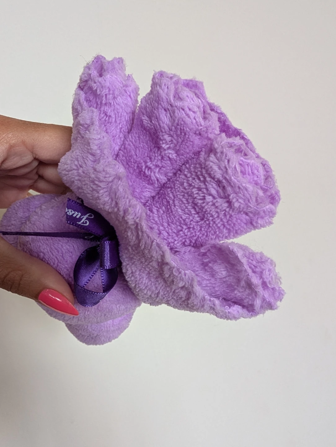 Purple Fluffy Hand Towel - photo 3
