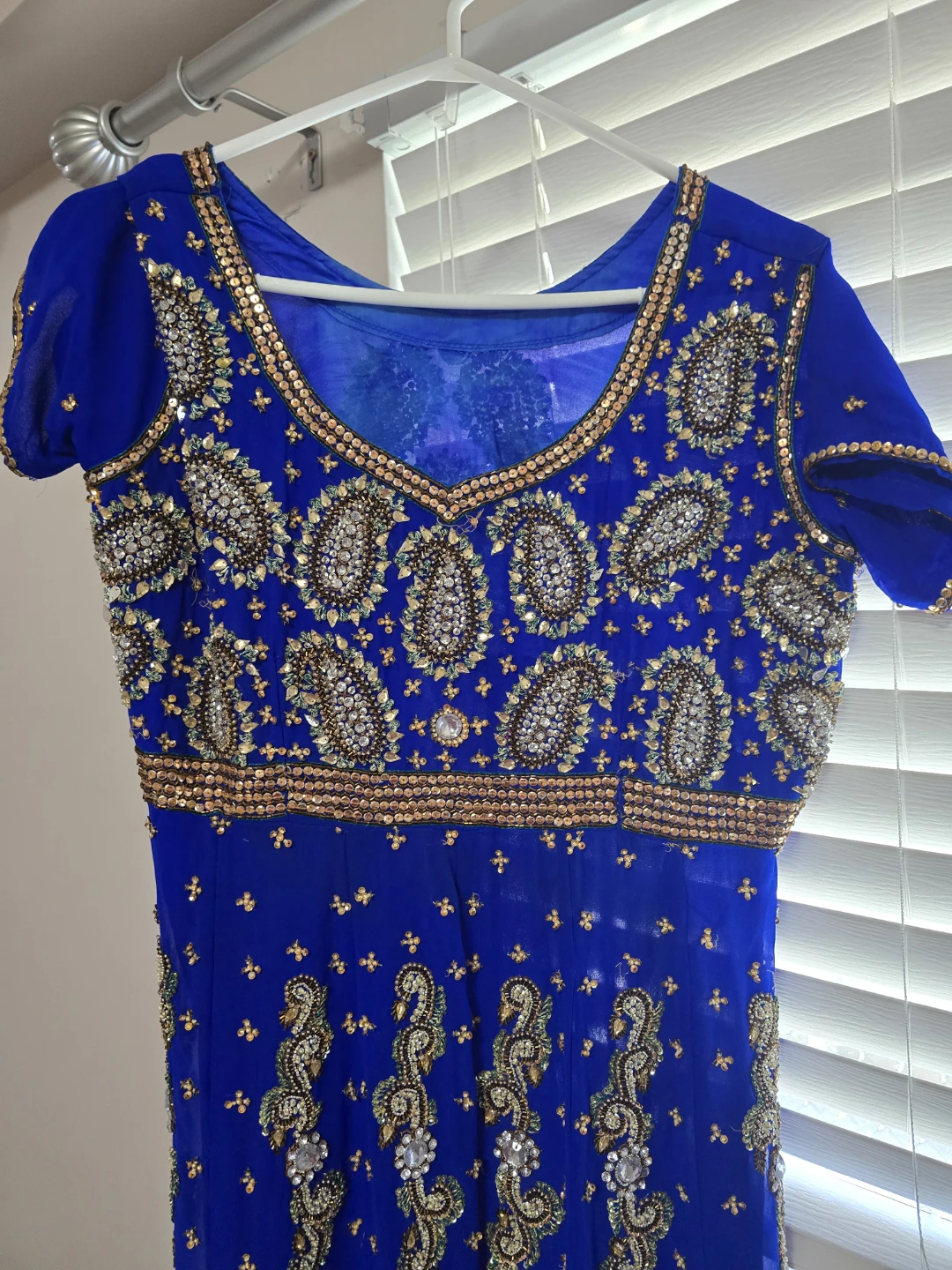 Blue Embellished Anarkali Kurti - photo 2