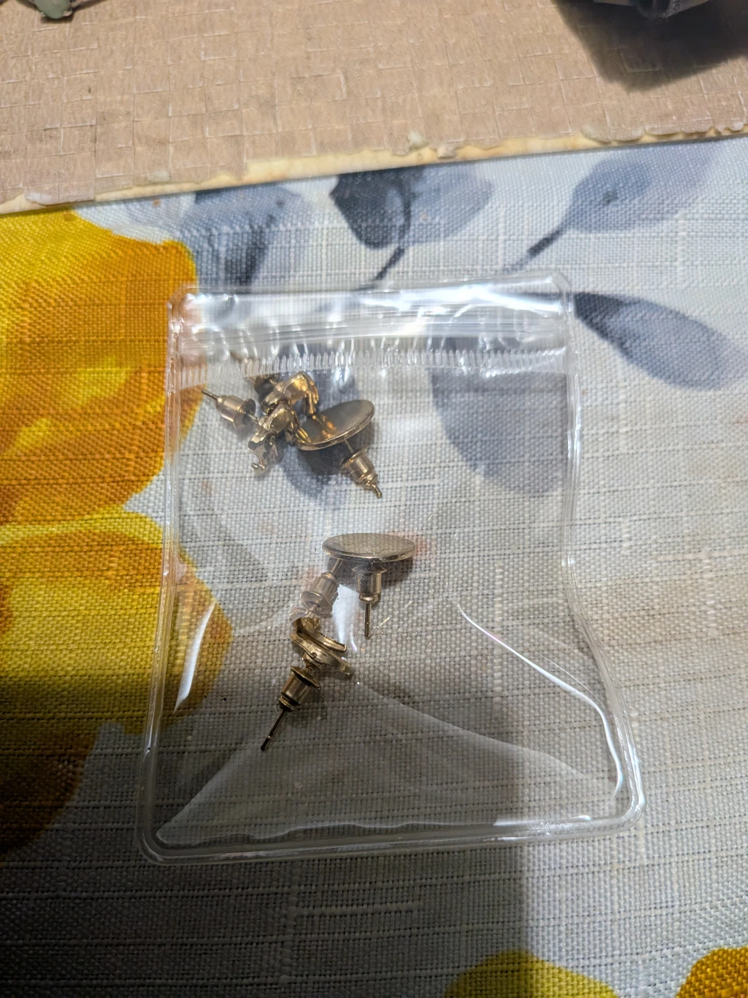 Gold Tone Stud Earrings