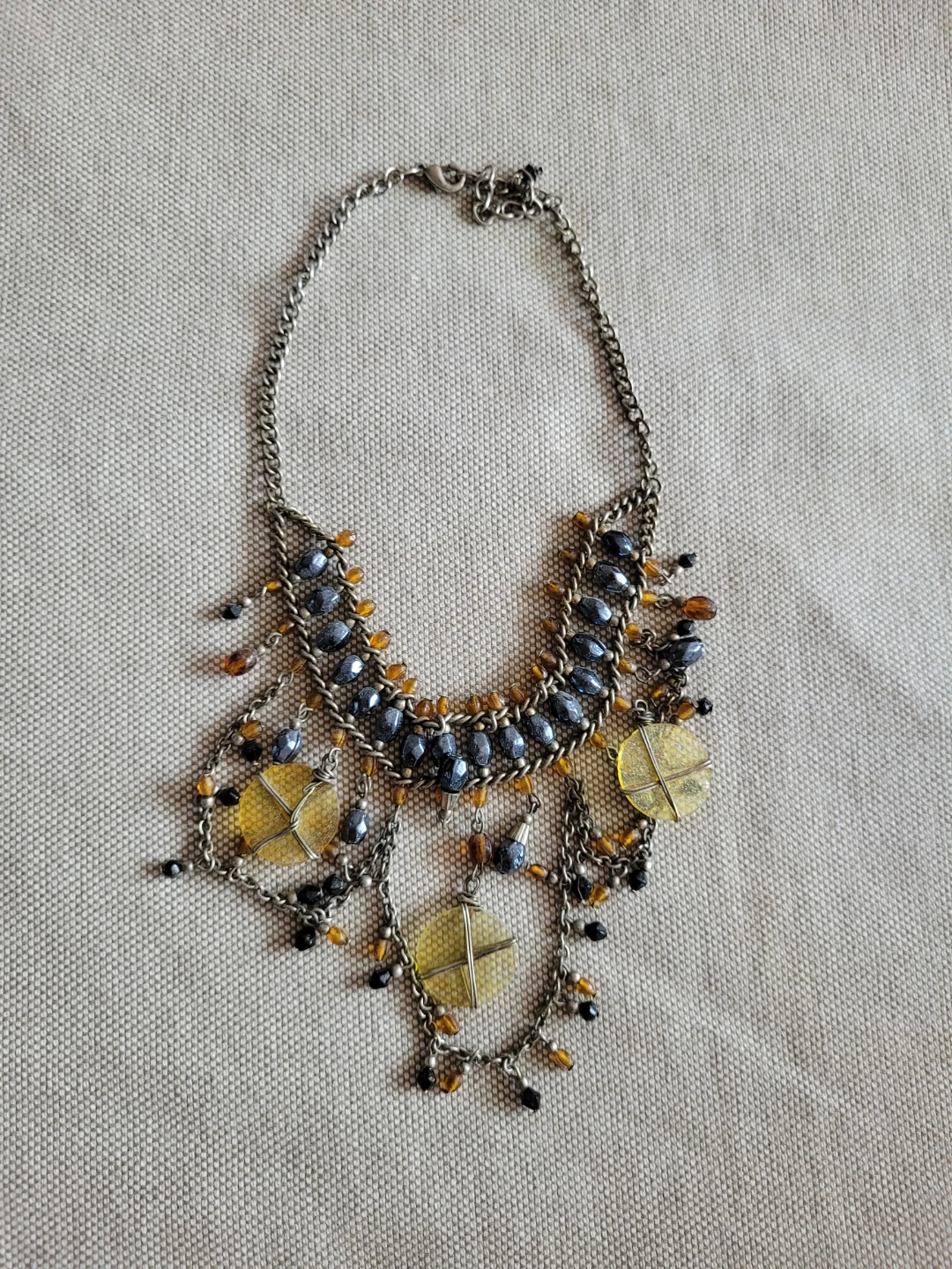 Beaded Statement Necklace