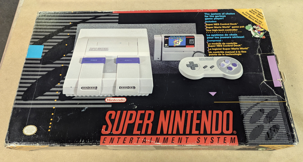 Super Nintendo Console Empty Box, No Foam or Manuals