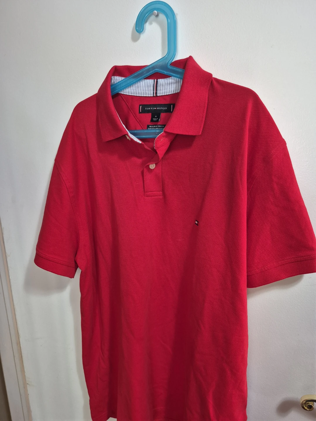 Tommy Hilfiger Red Polo Shirt Size M
