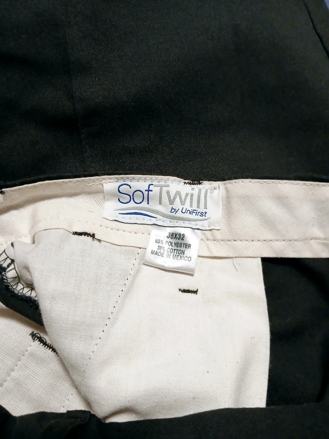 UniFirst Black Work Pants Men 36x32 - photo 2