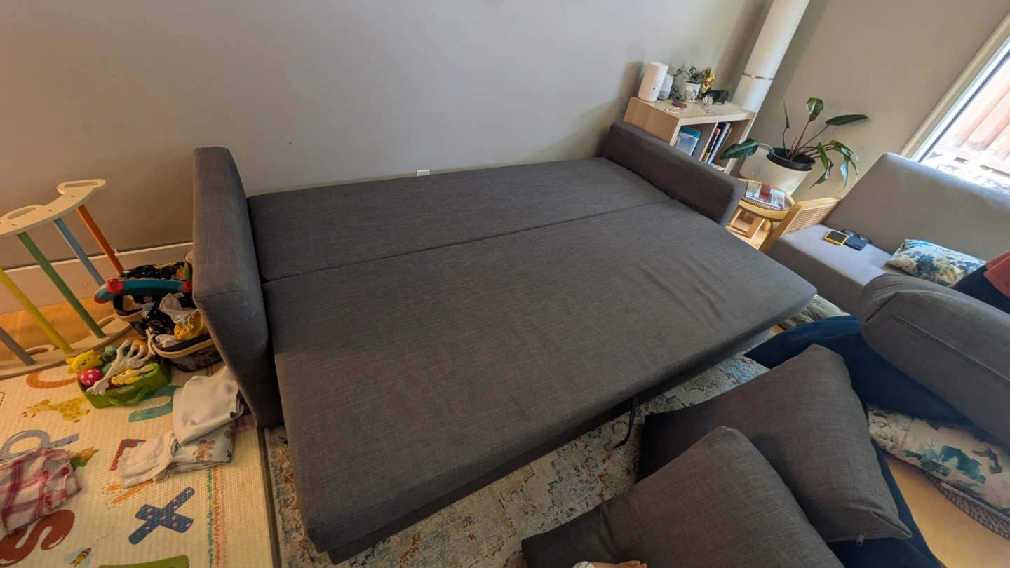 IKEA Friheten Grey Sofa Bed with Storage - photo 3