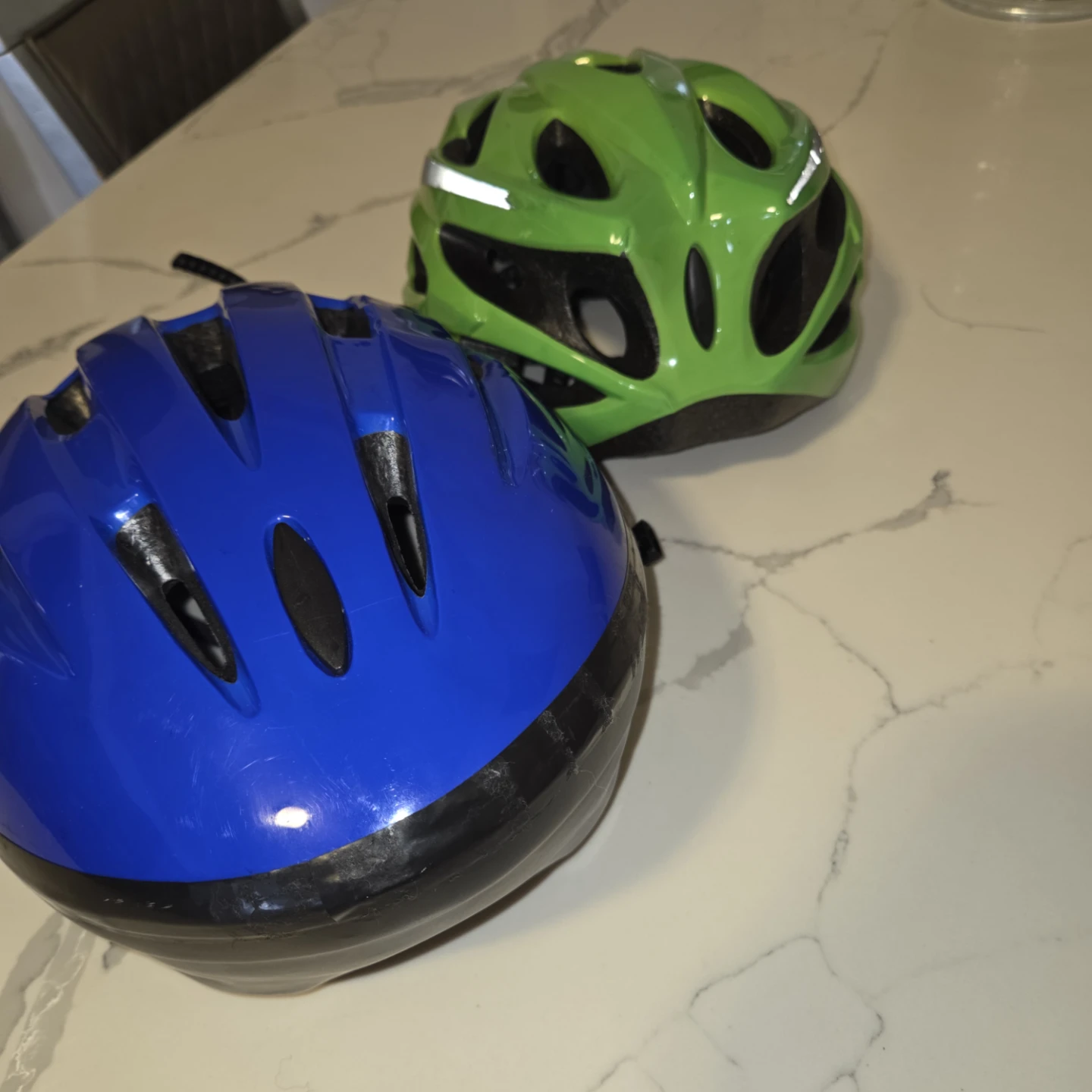 Kids Bike Helmets - Blue and Green - photo 3