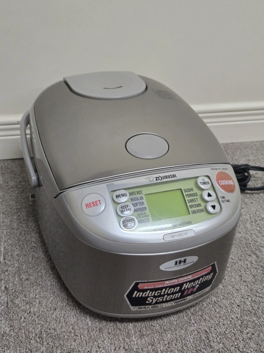 Zojirushi NP-HBC10 Induction Heating Rice Cooker