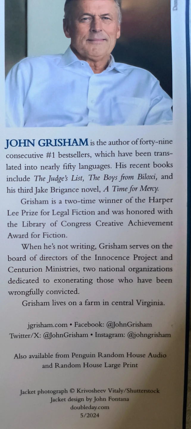 Camino Ghosts, John Grisham Novel, 2024, like new - photo 5