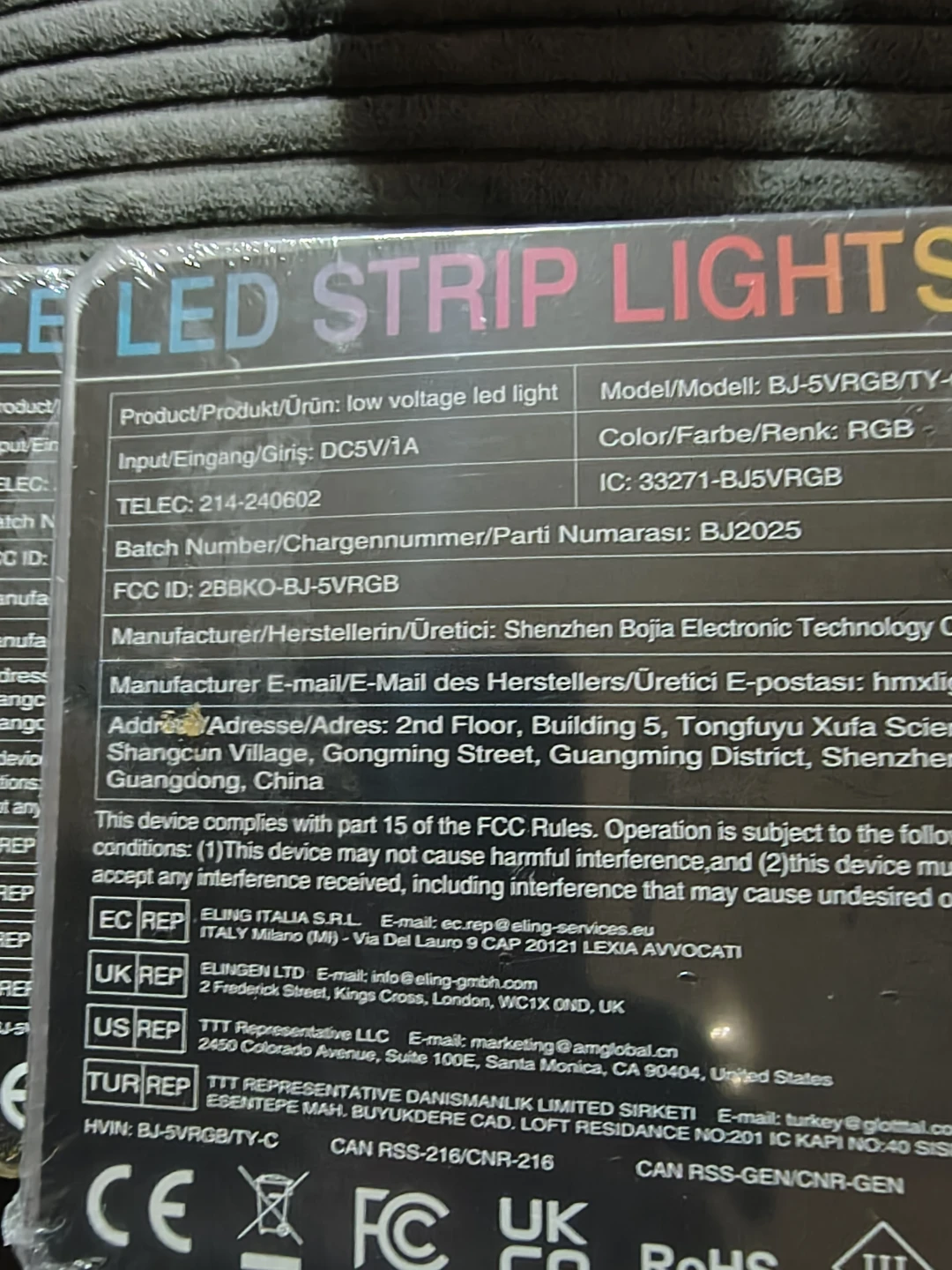 NBBUFF LED Strip Lights 16ft/5m RGB - photo 3