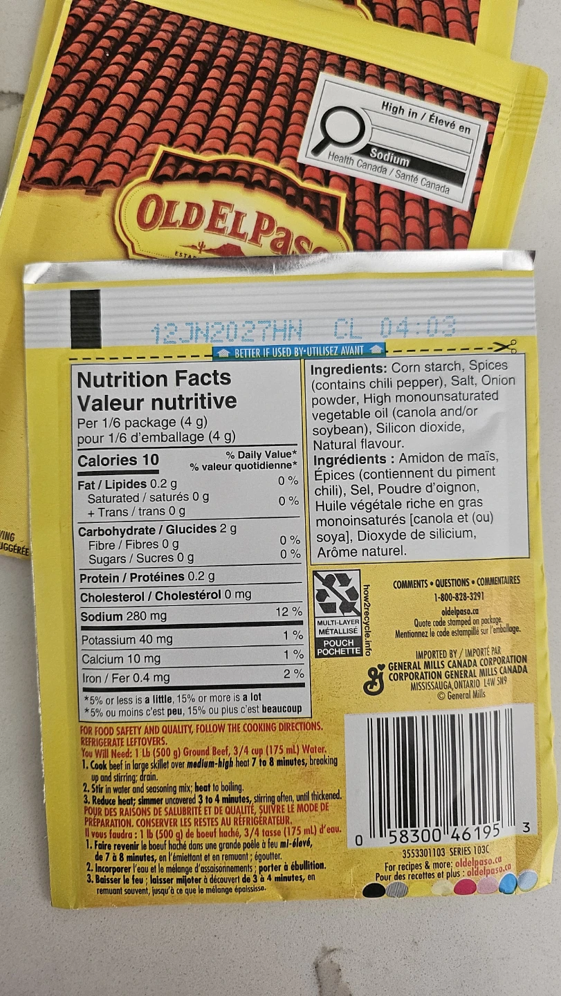 Old El Paso Taco Seasoning Mix - 6 Pack - photo 2