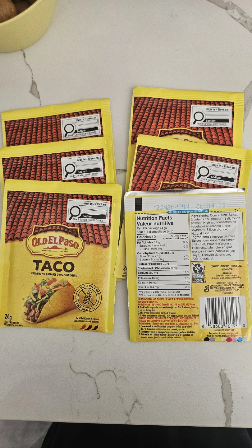 Old El Paso Taco Seasoning Mix - 6 Pack - photo 3