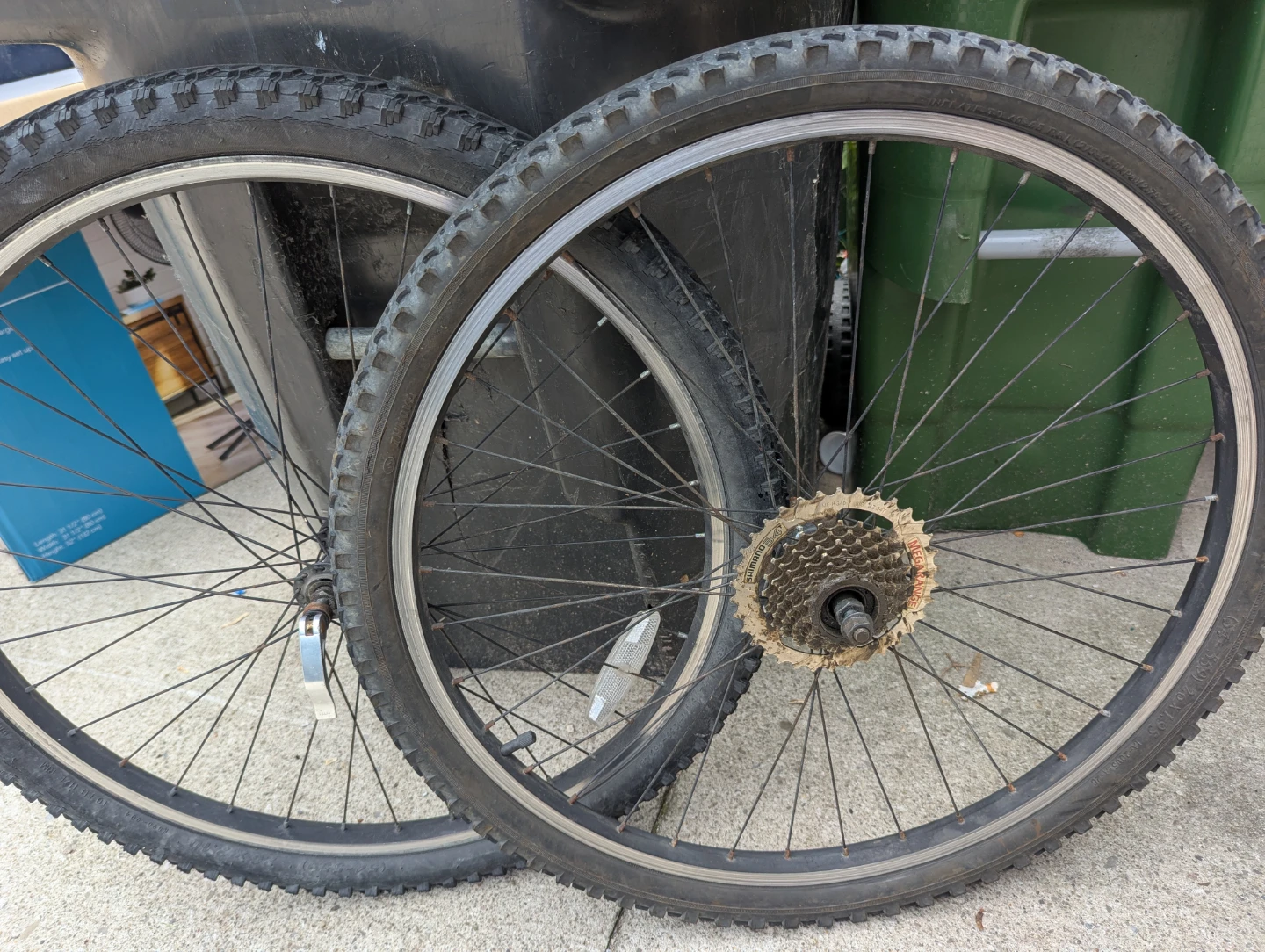 26" Bike Wheels with Shimano Mega Range Freewheel