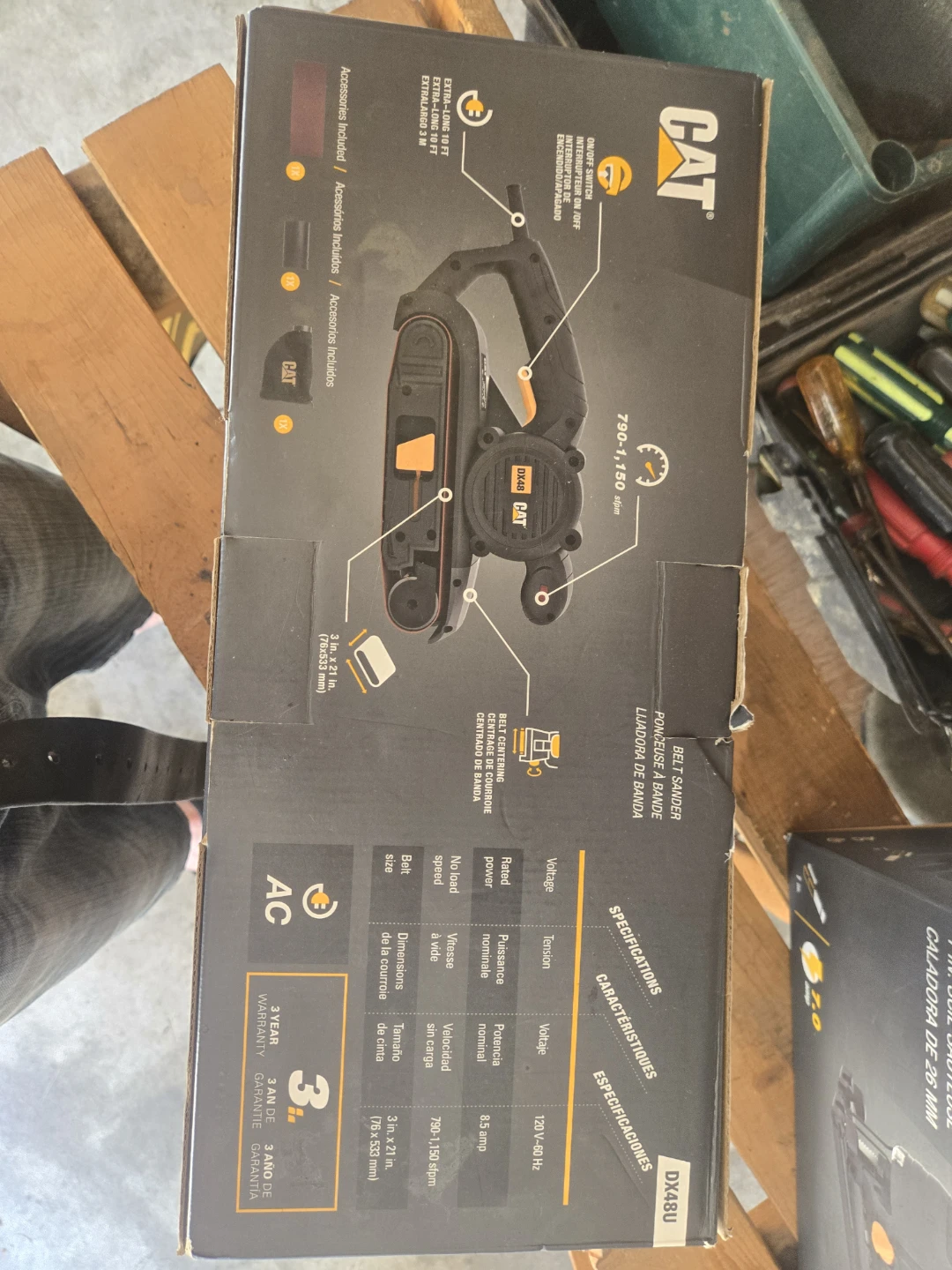CAT DX48U Belt Sander - photo 3