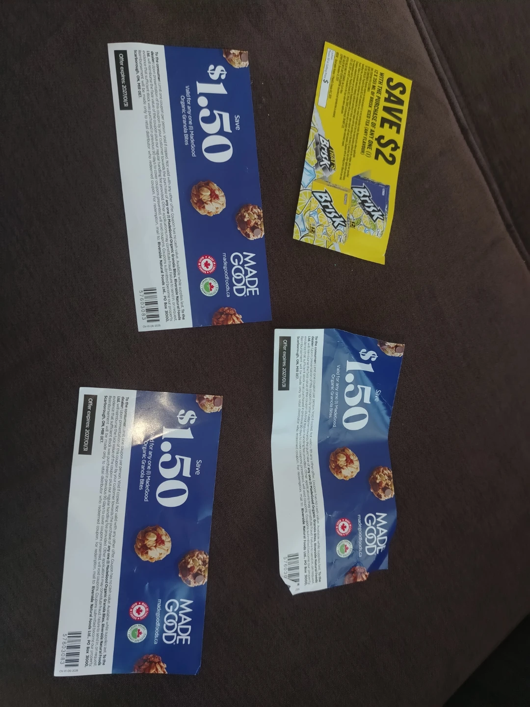 MadeGood Organic Granola Bites Coupons and Brisk Coupon
