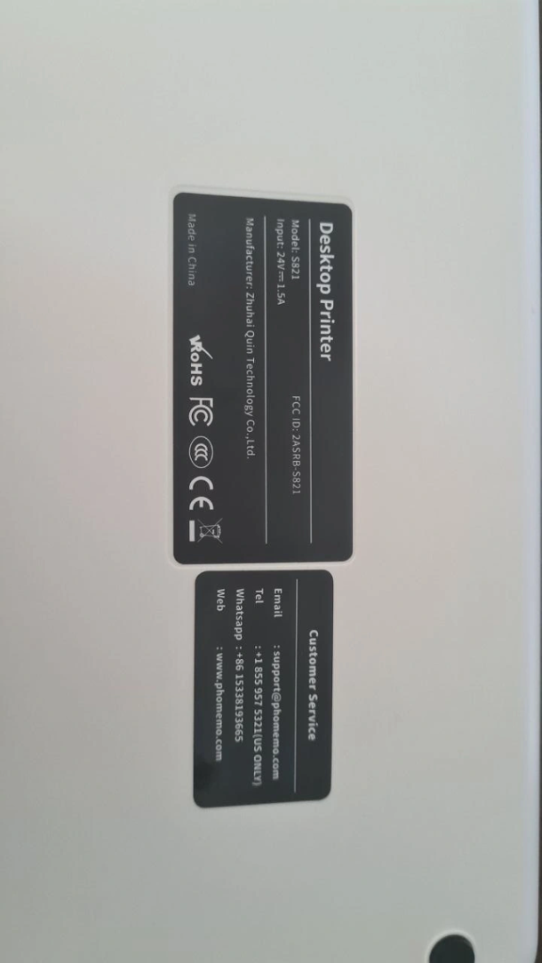 Phomemo Desktop Thermal Printer S821 - photo 5
