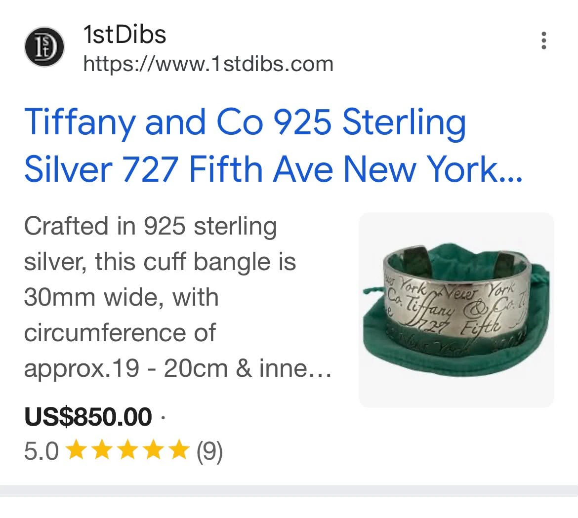 Tiffany & Co. Sterling Silver Bracelet - photo 4