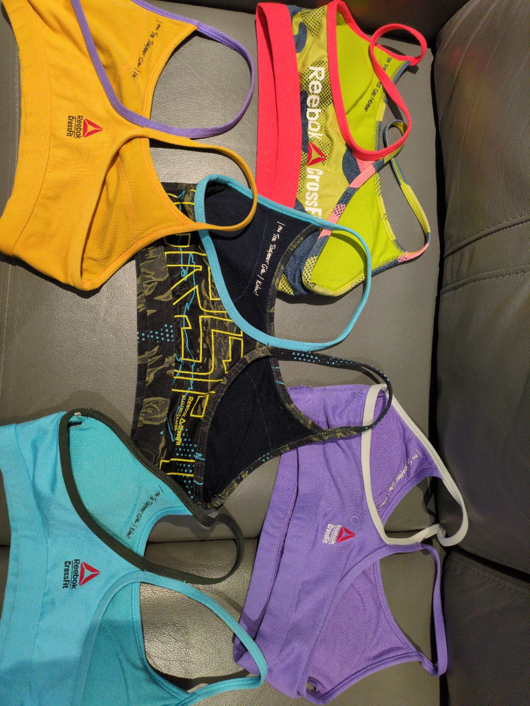 Size:S 5 Pack Reebok Sports Bras - Various Colours - photo 2