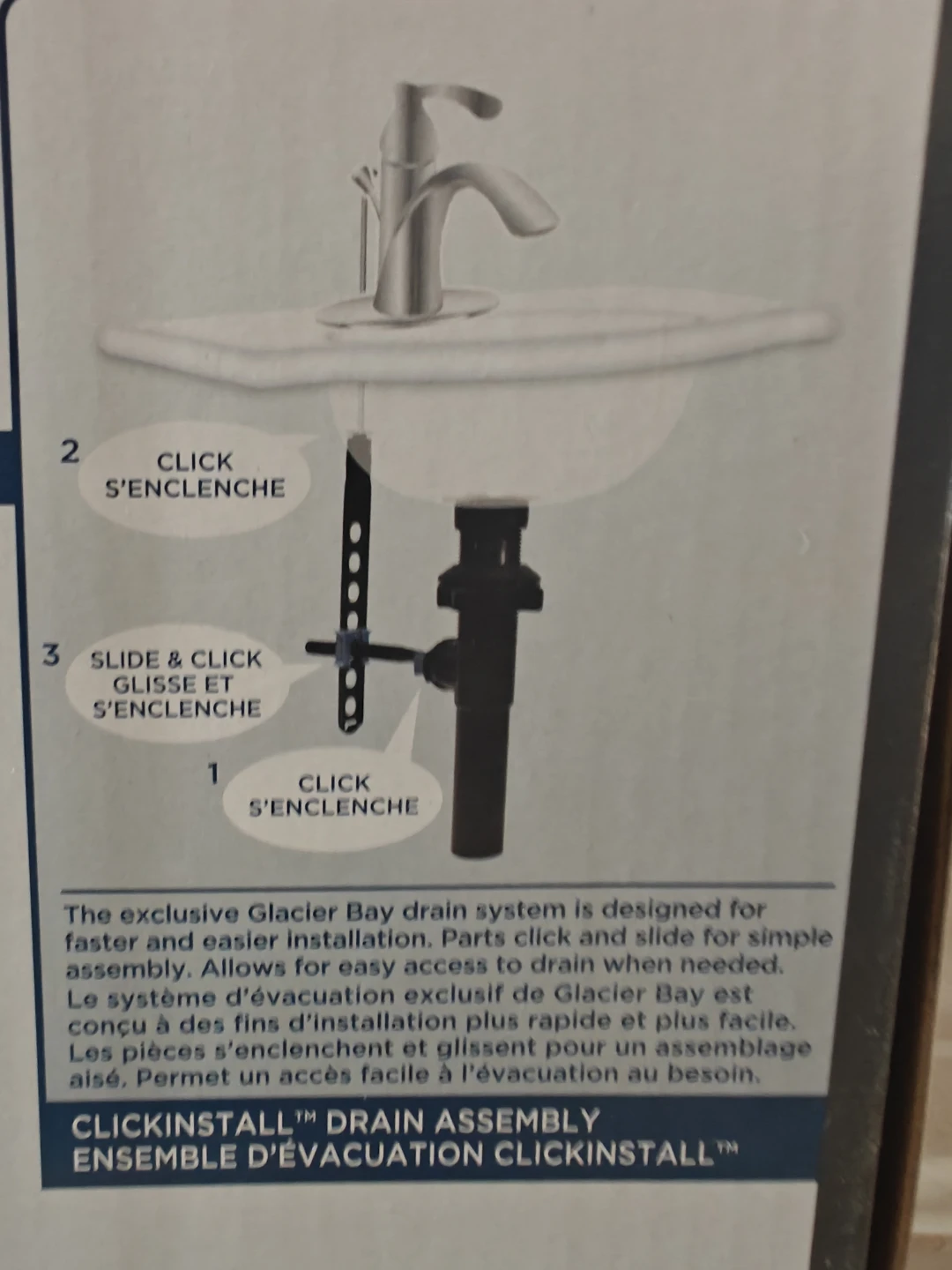 Glacier Bay Modern Bathroom Faucet with 3-Piece Accessory Kit