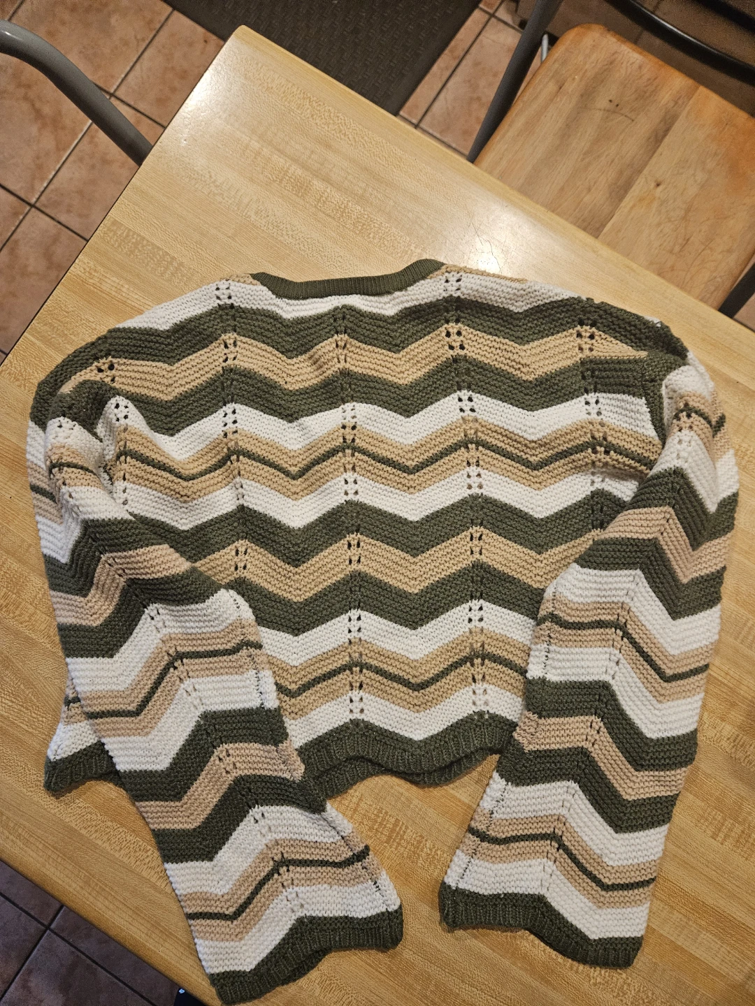 FCT With Love Women's Chevron Knit Sweater Medium - photo 2