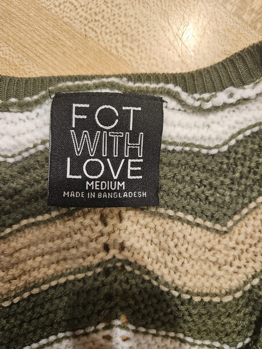 FCT With Love Women's Chevron Knit Sweater Medium - photo 3