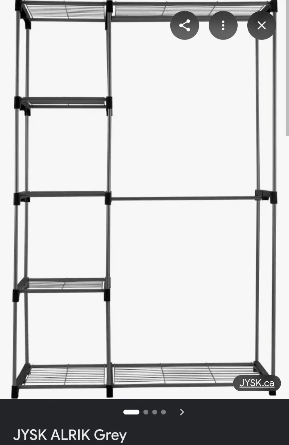 JYSK ALRIK Grey Clothing Rack - photo 2