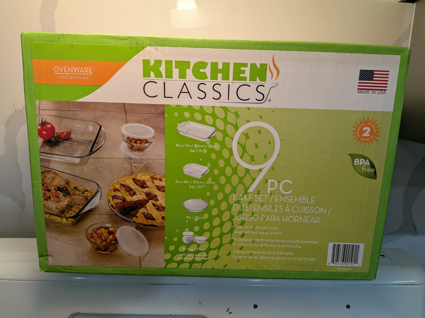 Kitchen Classics 9-Piece Glass Bake Set
