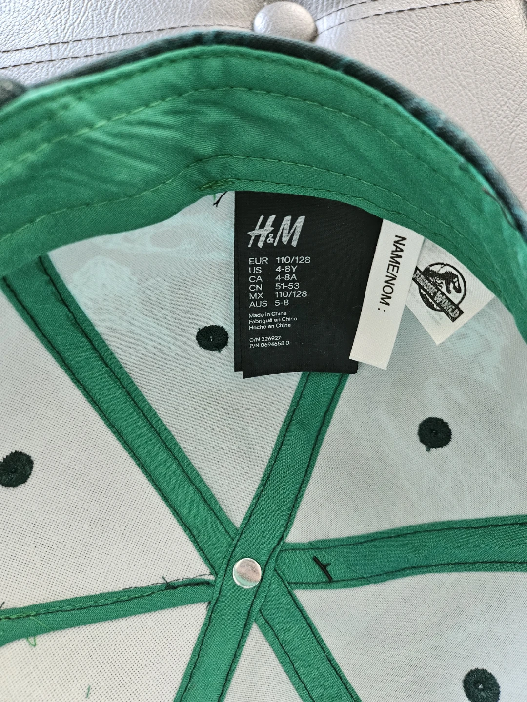 H&M Jurassic World Snapback Hat - photo 3