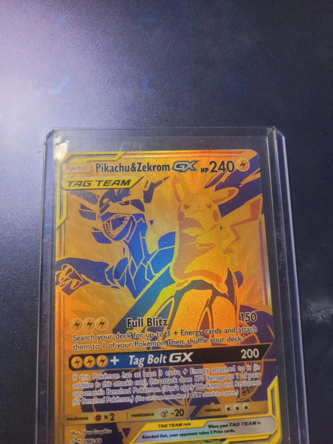 Pikachu & Zekrom GX Tag Team Pokémon Card