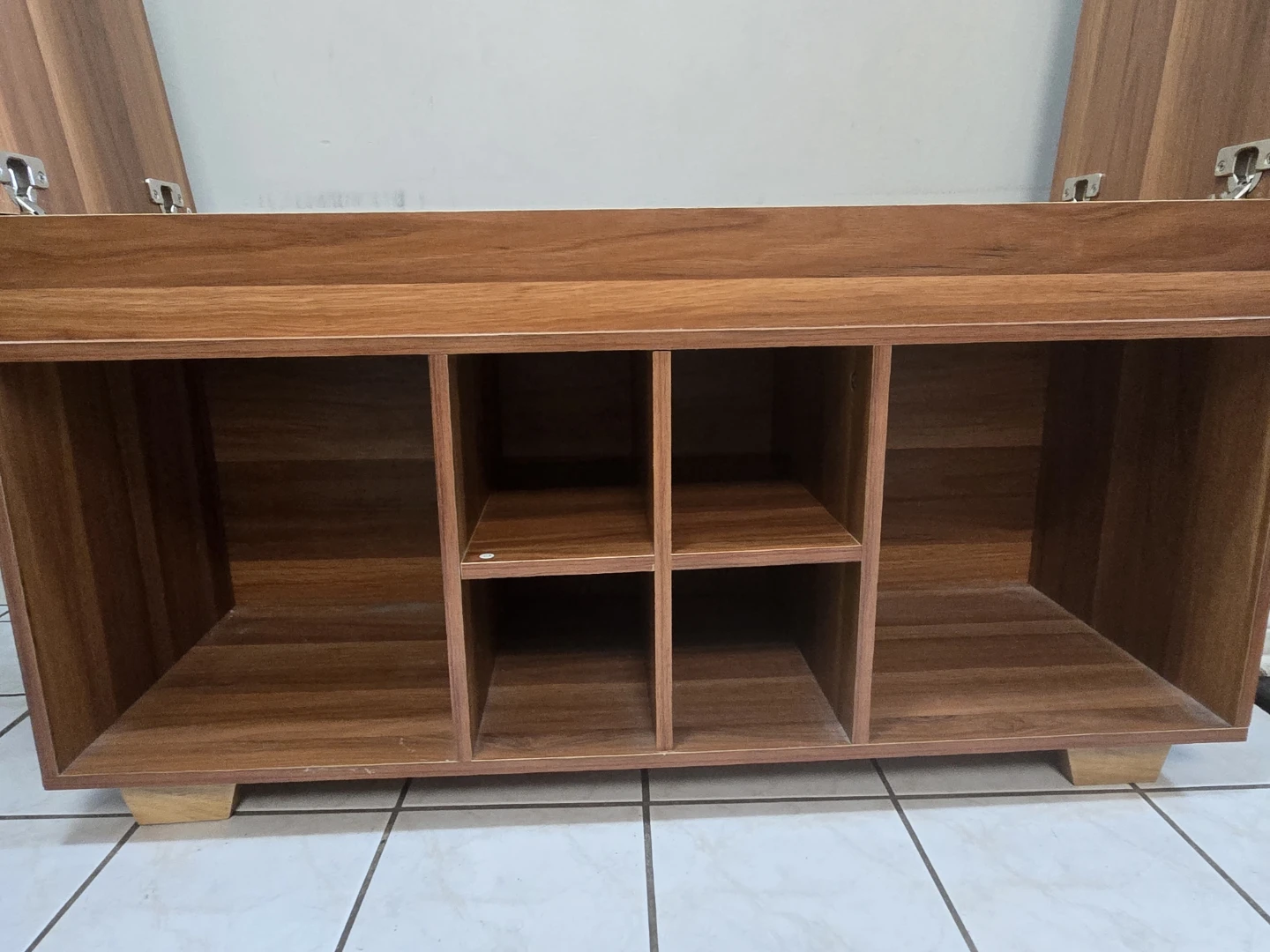 Shoe bench with storage,  cushions and compartments - photo 4