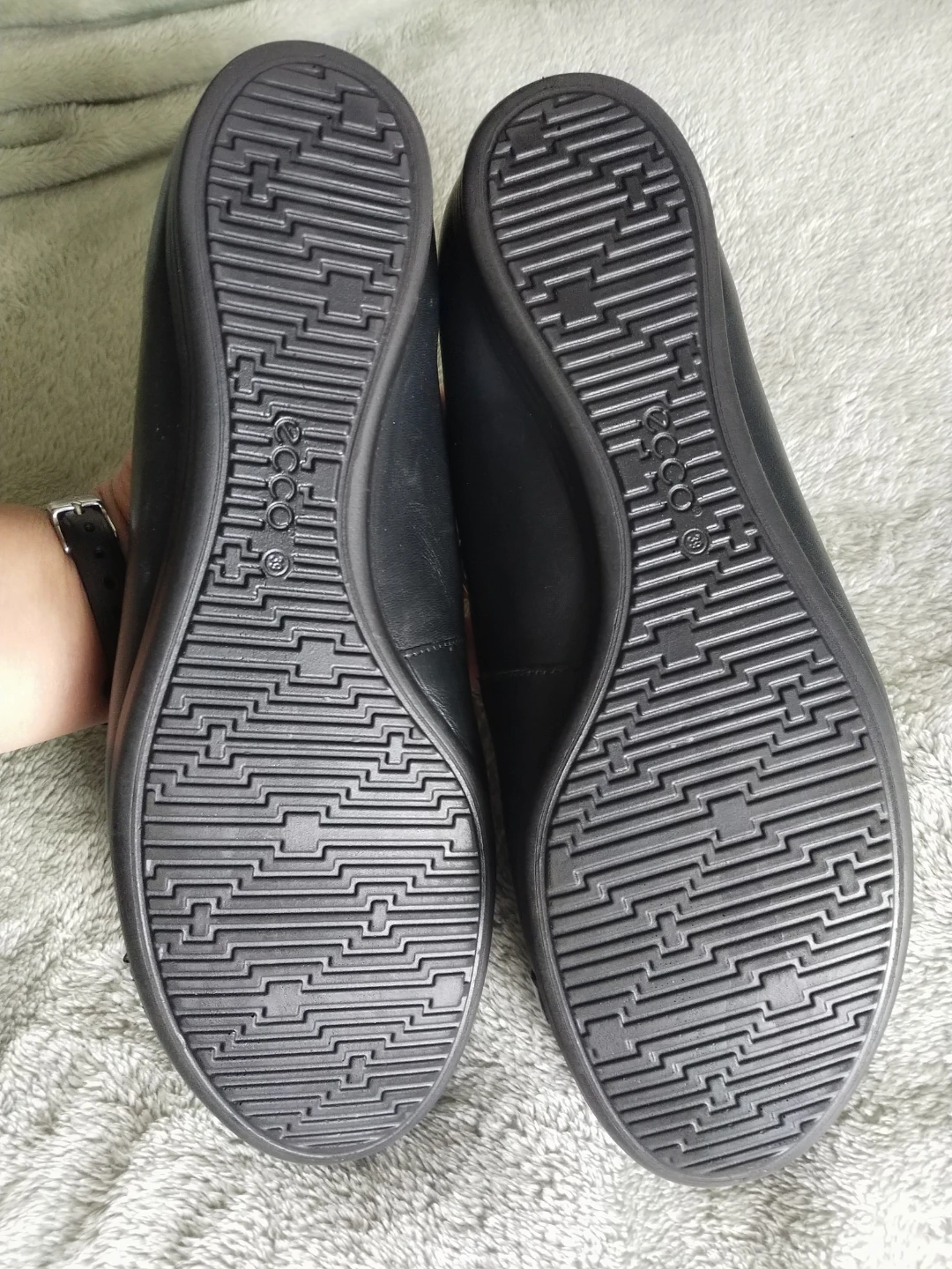 ECCO Black Leather Ballet Flats - photo 3