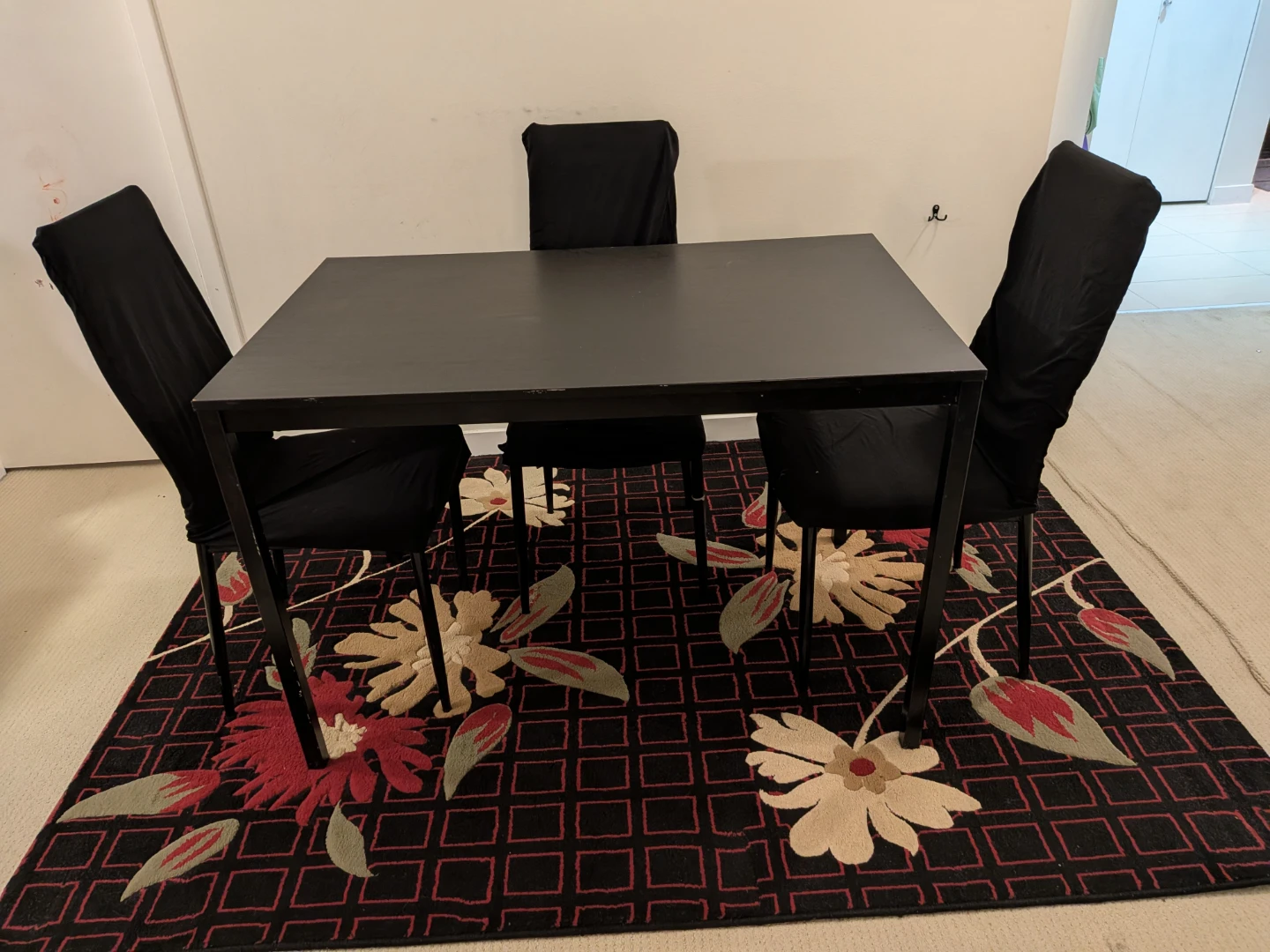 Black Dining Chairs (Set of 3)