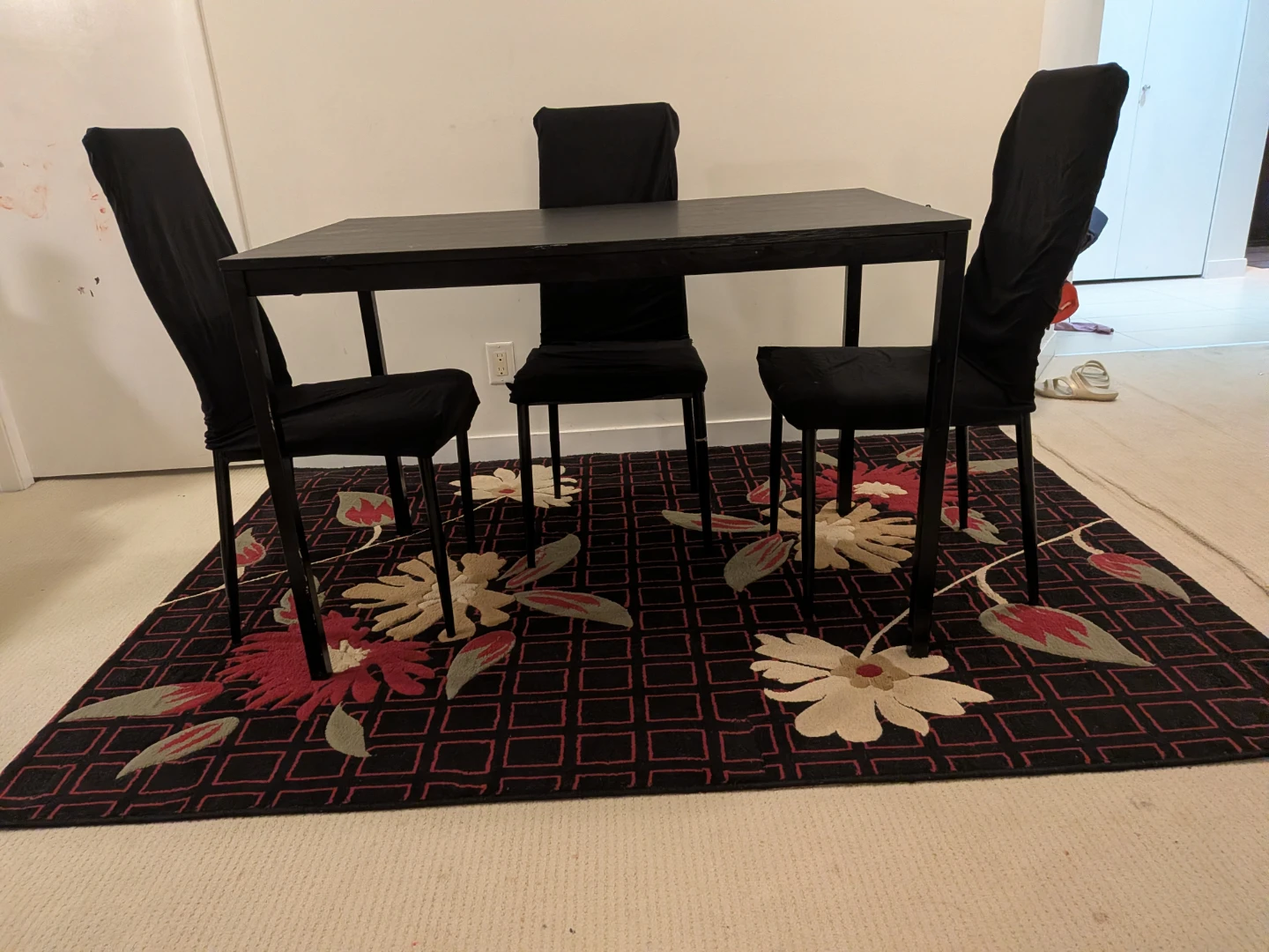 Black Dining Chairs (Set of 3) - photo 2