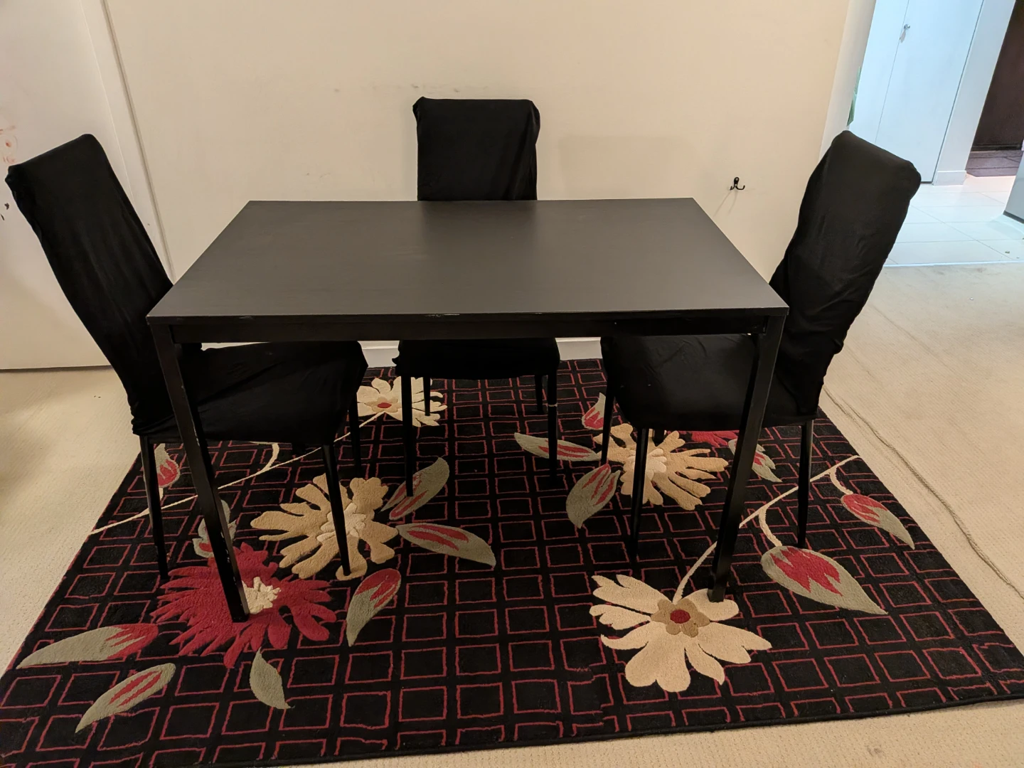 Black Dining Chairs (Set of 3) - photo 4