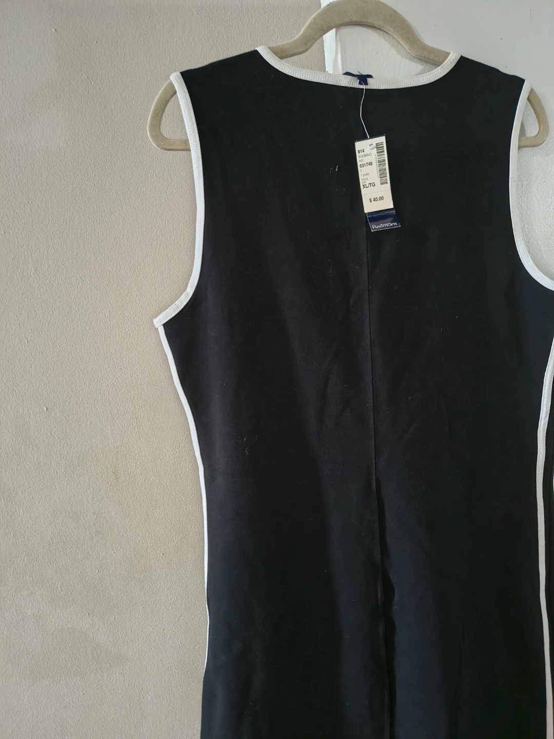 Reitmans Black Sleeveless Dress Xl with White Trim - photo 4