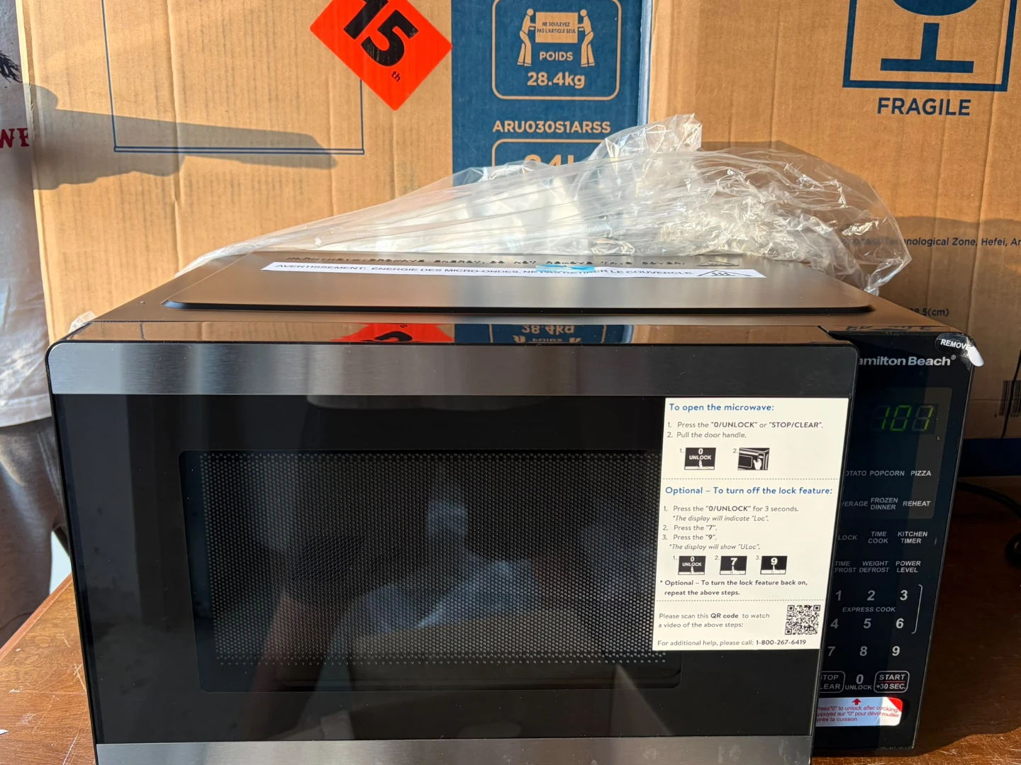 🔥Brand New Hamilton Beach 0.9 cu ft Countertop Microwave Oven🔥 - photo 2