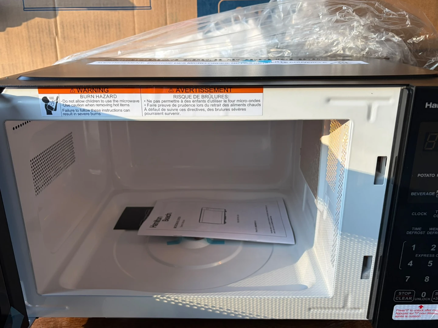 🔥Brand New Hamilton Beach 0.9 cu ft Countertop Microwave Oven🔥 - photo 3