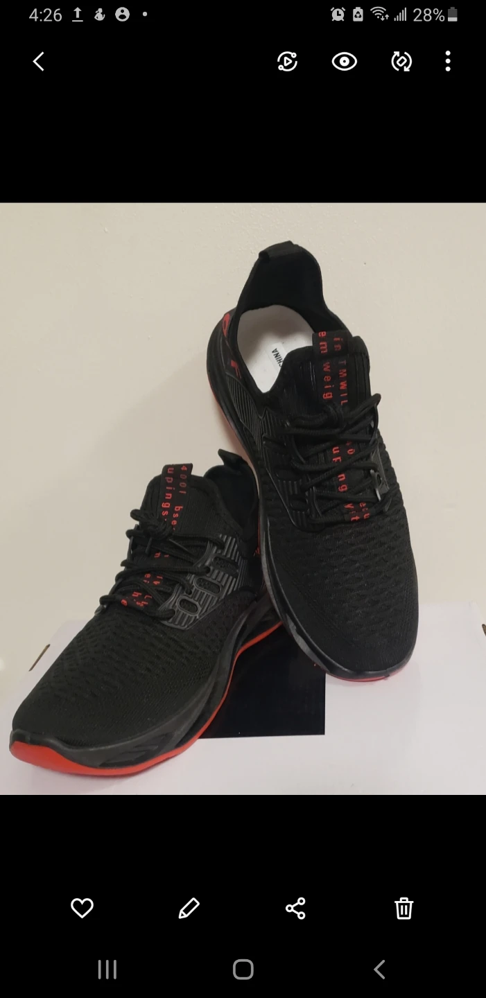 Brand new Mens Black Athletic ShoesSize 43.44.42