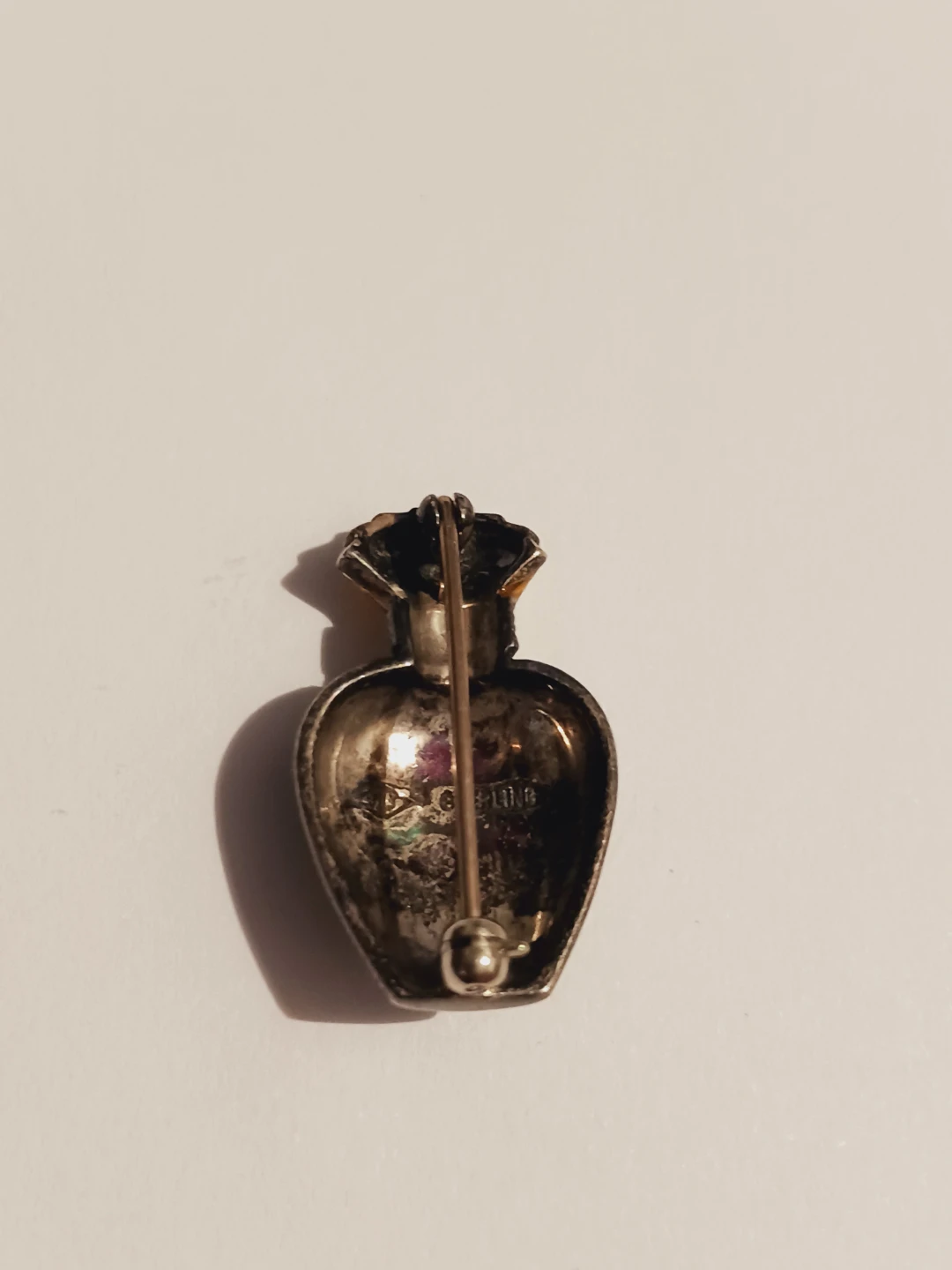 JUDITH JACK Sterling Silver 925 Perfume Bottle Brooch - photo 4