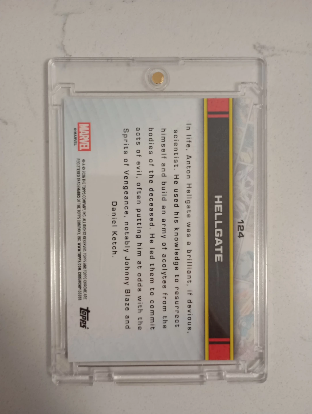 Topps Chrome Marvel Hellgate Trading Card - photo 2