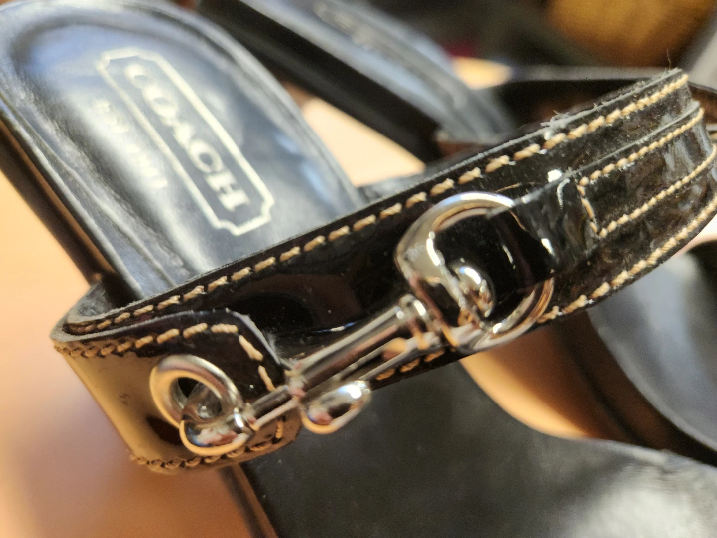 Black Coach Heeled Sandals - photo 3