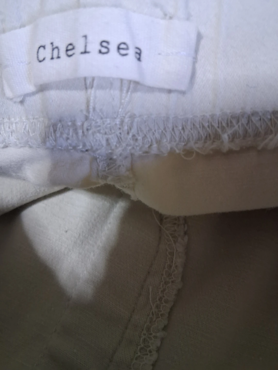 Chelsea white moto style pants-xs
