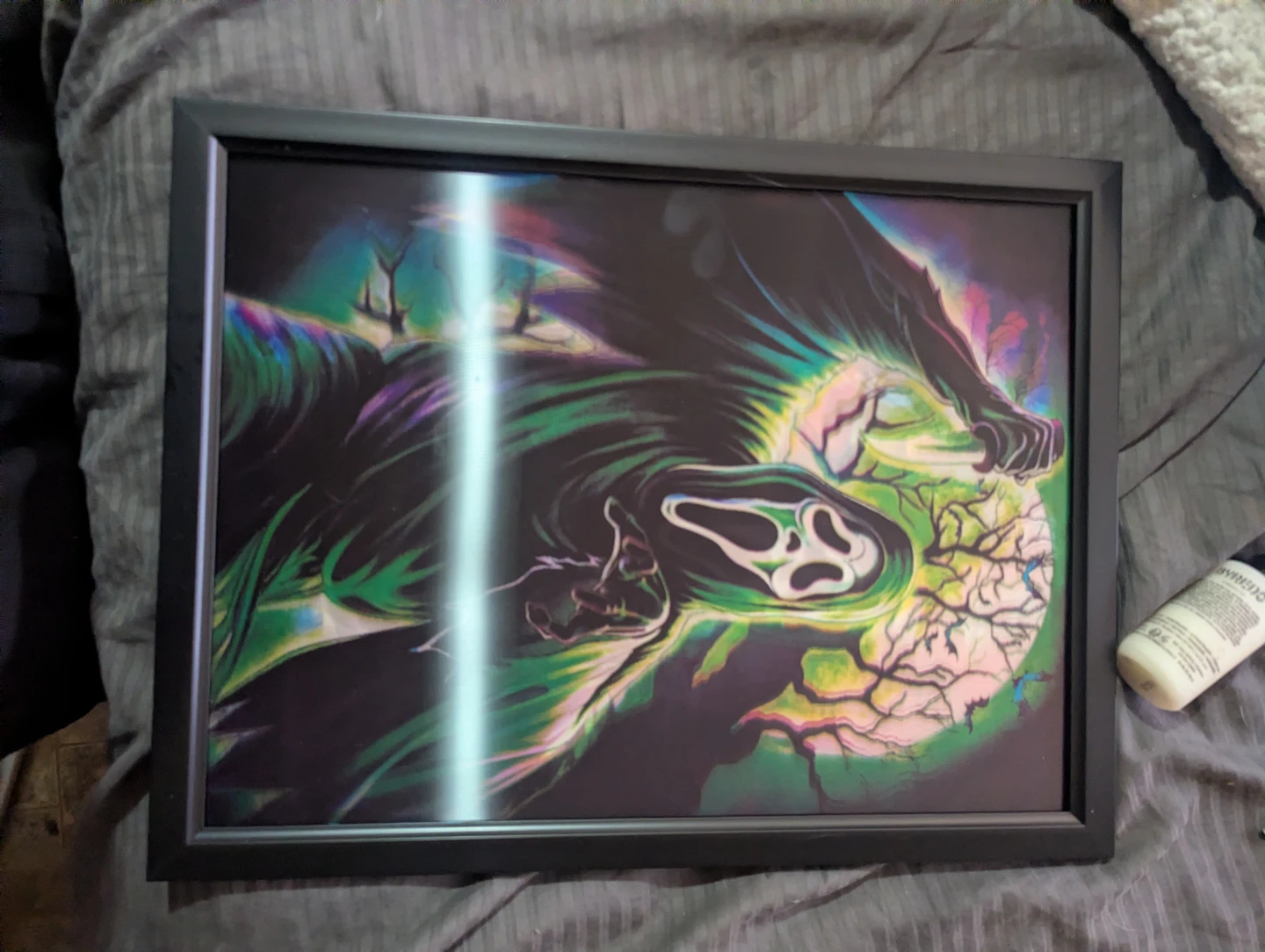 Framed Scream Movie Poster Art 3d lenticular