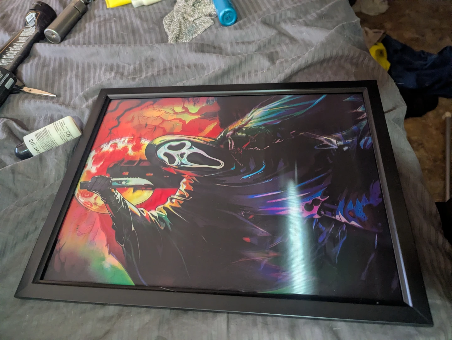 Framed Scream Movie Poster Art 3d lenticular - photo 3