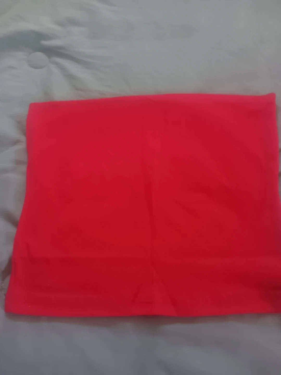 Red strapless top with blue star - photo 2