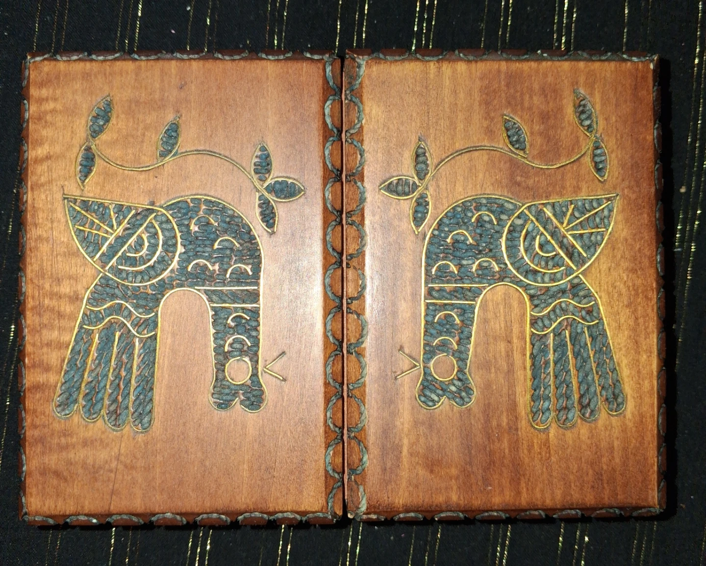 Wooden Card Holder Case